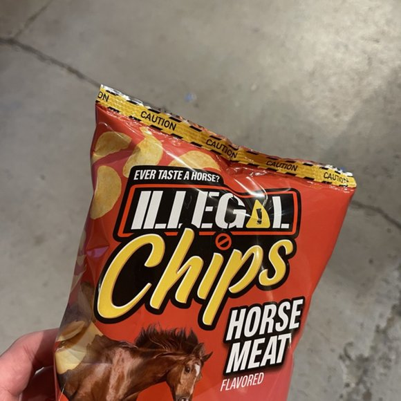 MSCHF Kitchen New Vegan Mschf Illegal Potato Chips Horse Meat